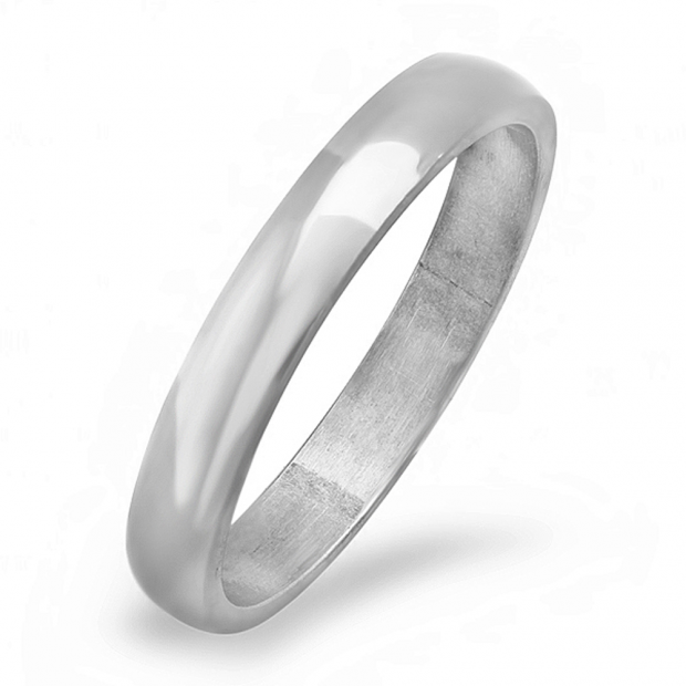 2 MM Stainless Steel Silver Tone Plated Men
