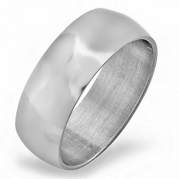 7 MM Stainless Steel Silver Tone Men