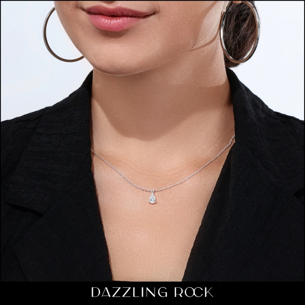 アクセサリー GARNI Ring Pendant Necklace 50cm CZ Rondelle Charm Pendant Necklace | Wholesale Jewelry