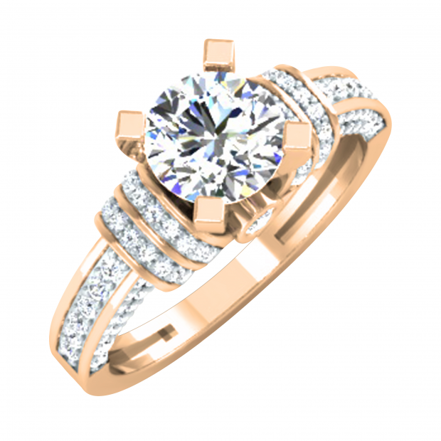 Buy IGI CERTIFIED Round Lab Grown White Diamond Elegant Solitaire