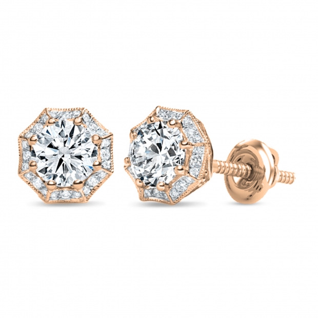LADIES STUD EARRINGS 0.50CT ROUND DIAMOND 10K WHITE GOLD LADIES STUD EARRINGS 0.50CT ROUND DIAMOND 10K WHITE GOLD
