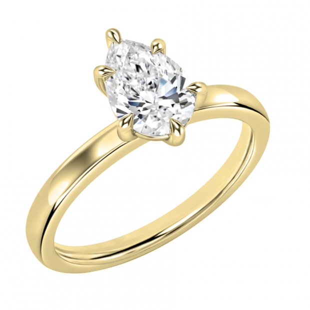Buy IGI Certified 1.00 Carat Pear Shape Lab Grown White Diamond ...