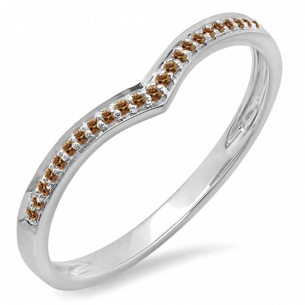 18k Gold Round Diamond Ladies Anniversary Wedding Band Stackable Ring 1//10 CT ctw Dazzlingrock Collection 0.10 Carat