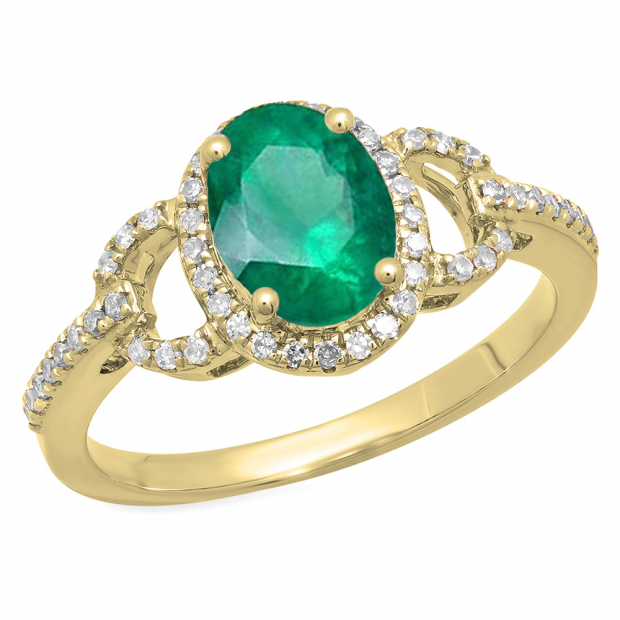 Diamond Ring: Buy Tanzanite Emerald Ring Online in India | Rose