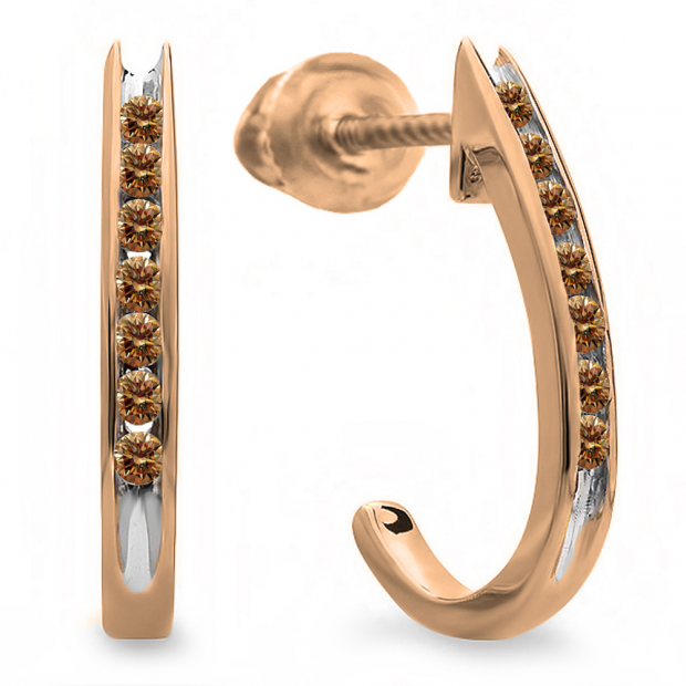 Hoop earrings with hot sale one diamond