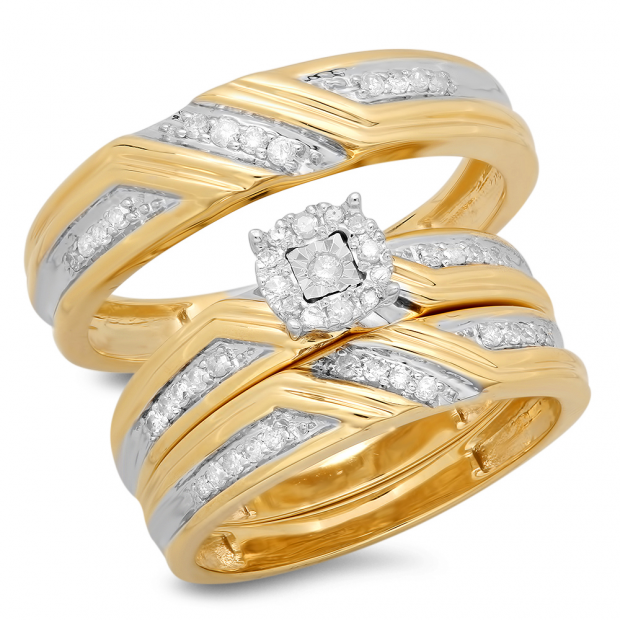 Shop Trio Wedding Rings Sets