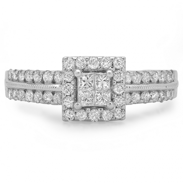 Shop Anna Quad Diamond Ring Online | CaratLane US