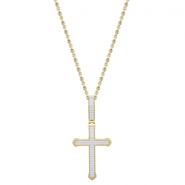 18 inch gold chain with cross