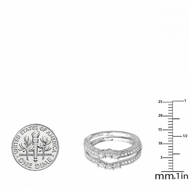 Buy 7.1 mm 0.60 Carat (ctw) 14k White Gold Round Diamond Ladies