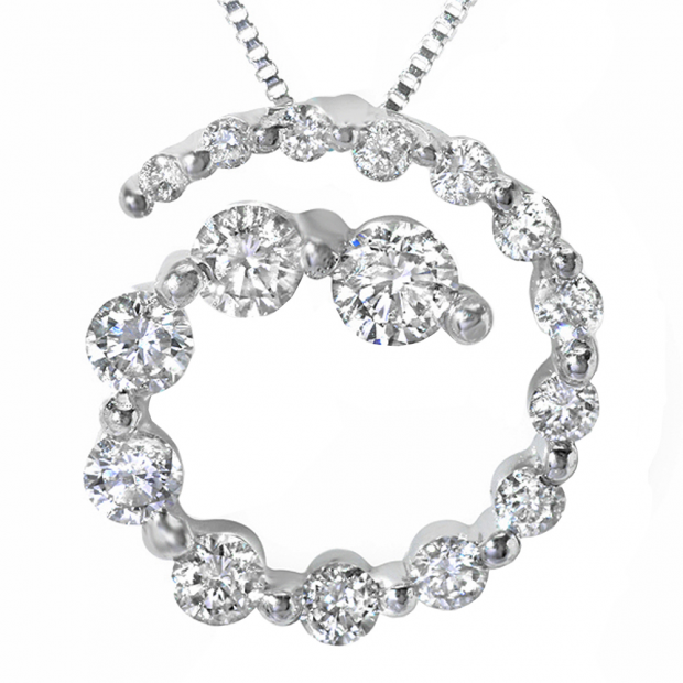 3 circle diamond necklace