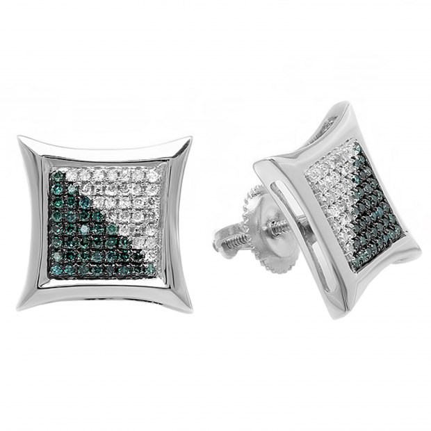 micro pave kite earrings