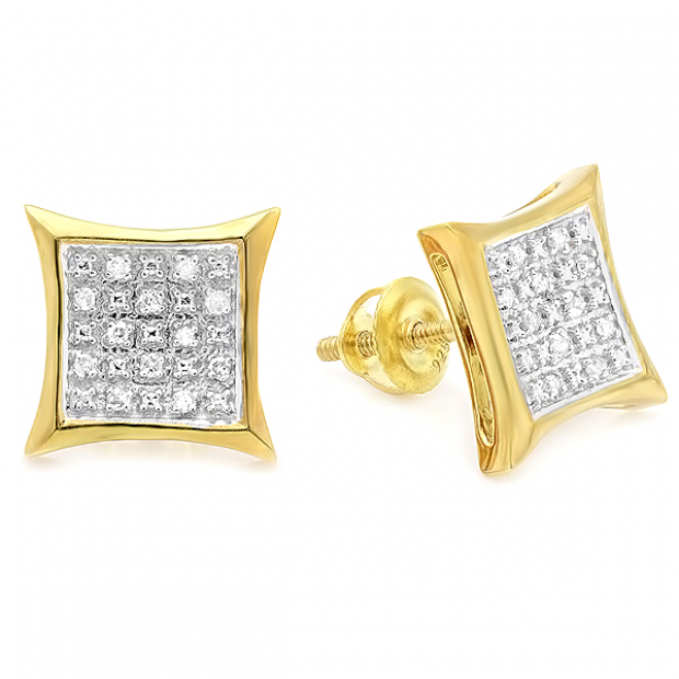 10 Karat Yellow Gold buy Stud Earring (10K Gold)