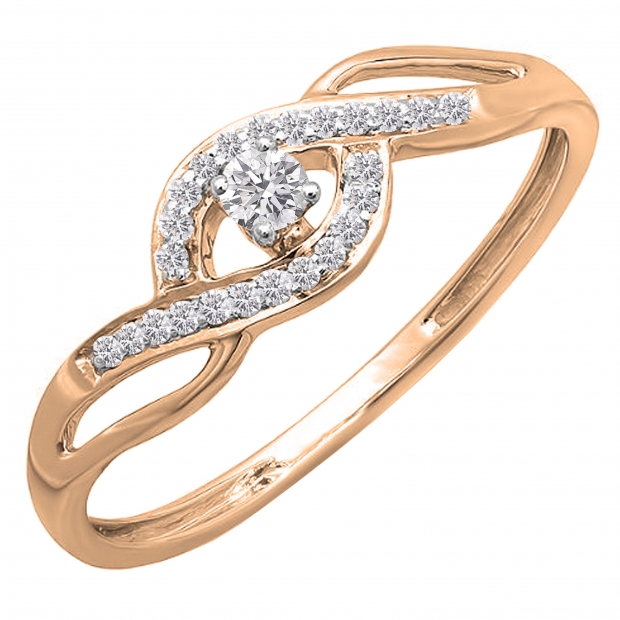 10K retailer Rose Gold promise ring