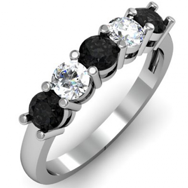 Buy Carat (ctw) 18K White Gold Round Black and White
