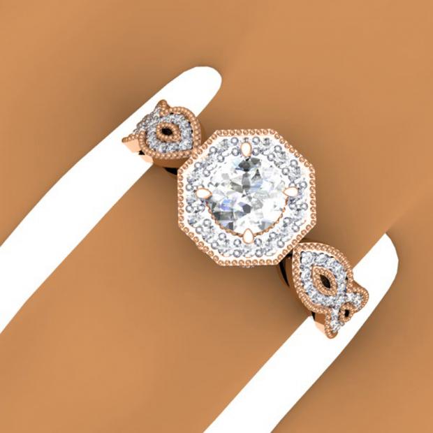 Vintage-Inspired Halo-Style Engagement Ring CONFIG.2652686 | Raleigh Diamond  Fine Jewelry | Raleigh, NC