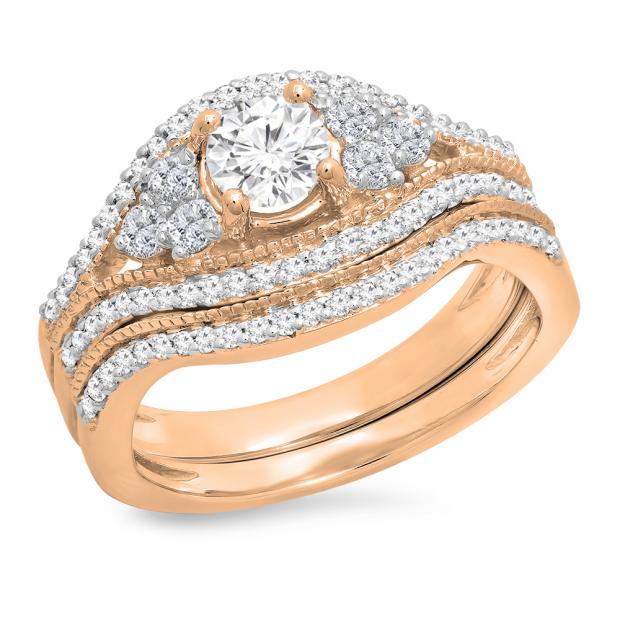 Buy Dazzling Diamond Ring in Rose Gold Online