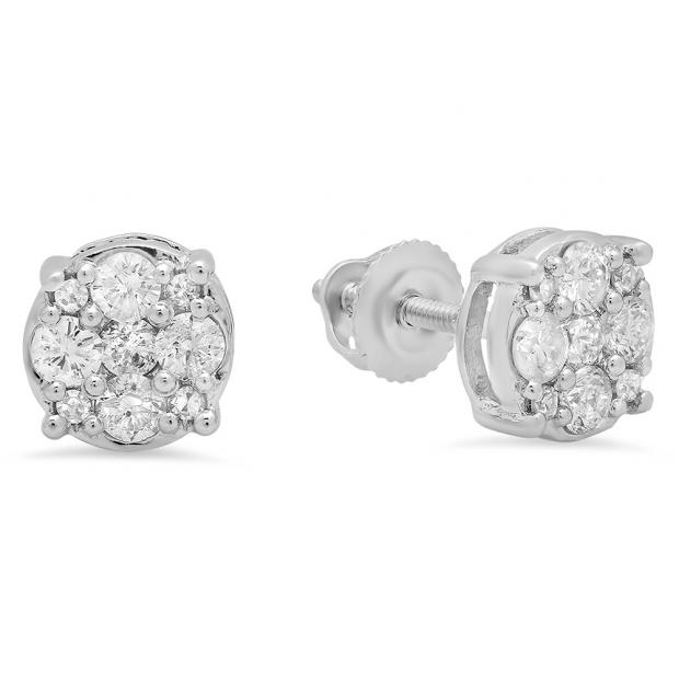 Buy 10K White Gold Screw Back Earring Backings Only Online at Dazzling Rock