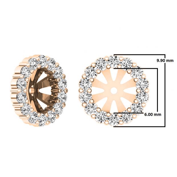 Buy 14K Rose Gold Screw Back Earring Backings Only Online at Dazzling Rock