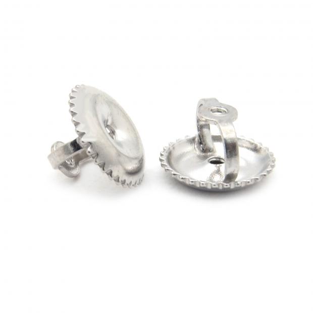 Buy 10K White Gold Screw Back Earring Backings Only Online at Dazzling Rock