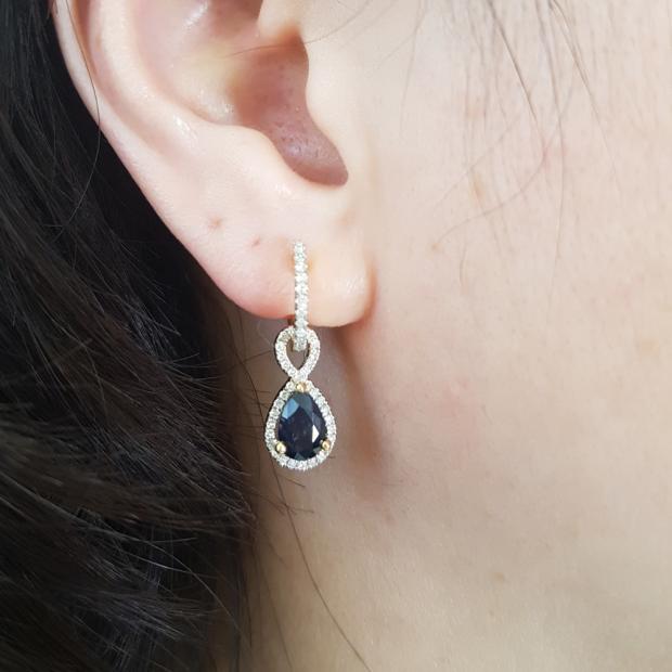 Dazzlingrock Collection 10K 7X5 MM Each Pear Lab Created Gemstone & Round Diamond Ladies Teardrop Dangling Drop Earrings White Gold Dazzlingrock Collection 10K 7X5 MM Each Pear Lab Created Gemstone & Round Diamond Ladies Teardrop Dangling Drop Earrings White Gold