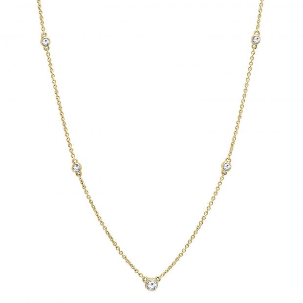 LADIES NECKLACE 0.30CT ROUND DIAMOND 14K YELLOW GOLD LADIES NECKLACE 0.30CT ROUND DIAMOND 14K YELLOW GOLD