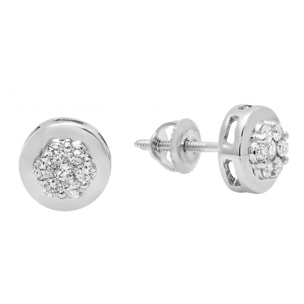 Buy 10K White Gold Screw Back Earring Backings Only Online at Dazzling Rock