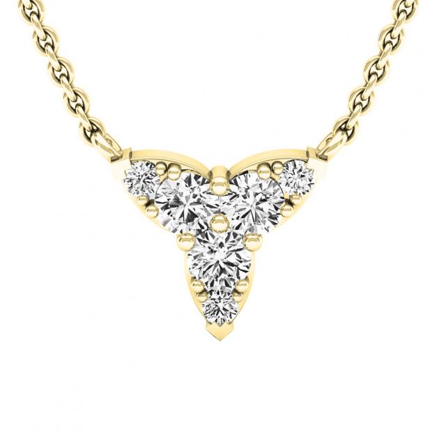 GC CZ Diamond Necklace/Statement Jewelry/Statement Necklace