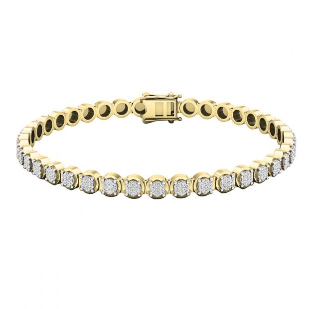 Buy Diamond Bracelet in 18KT Yellow Gold Online