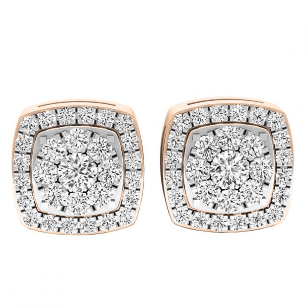 Buy 0.25 Carat (ctw) 10K Rose Gold Round White Diamond Ladies
