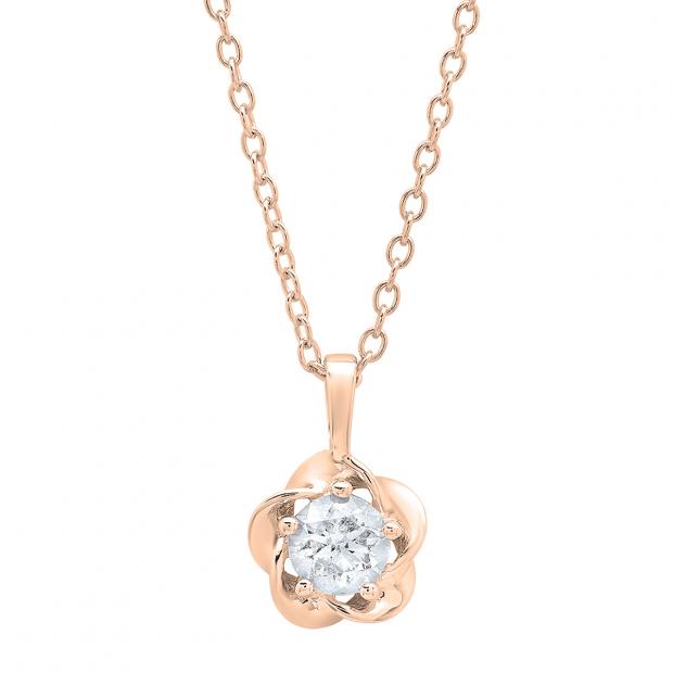 ラリースミス　18K GOLD ROSE PENDANT diamond LARRY SMITH / 18K GOLD ROSE PENDANT - M - RUBY