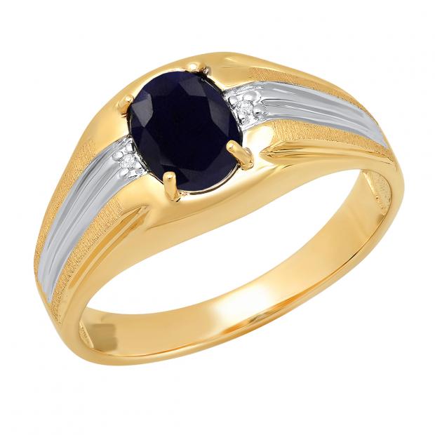 10k online white/yellow gold sapphire diamonds