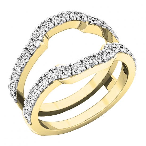 Wedding ring enhancers yellow on sale gold