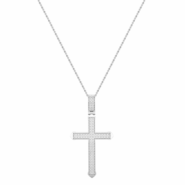 Cross Charm in Sterling Silver