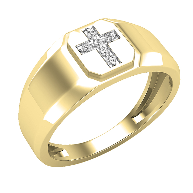 Fashion 5 PCS 18K Gold Cross Ring Thorns Crown Diamond Ring For Men, Size:  7 @ Best Price Online | Jumia Kenya