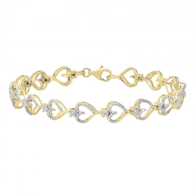.25 Carat of Diamonds Bracelet, 10kt Yellow GoldNOW