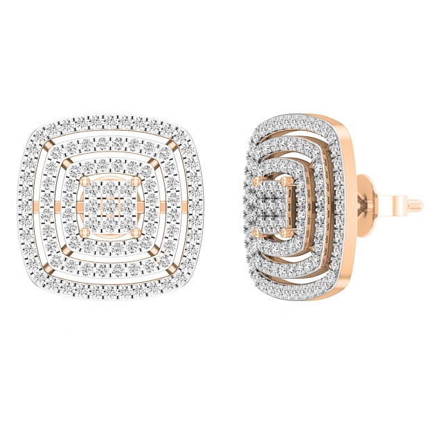 Dazzling rock diamond earrings discount