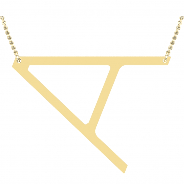 Dazzlingrock Collection 0.12 Ct Diamond Initial Pendant - Uppercase A-Z Letters, 10K White Gold With 18" Chain - View #9