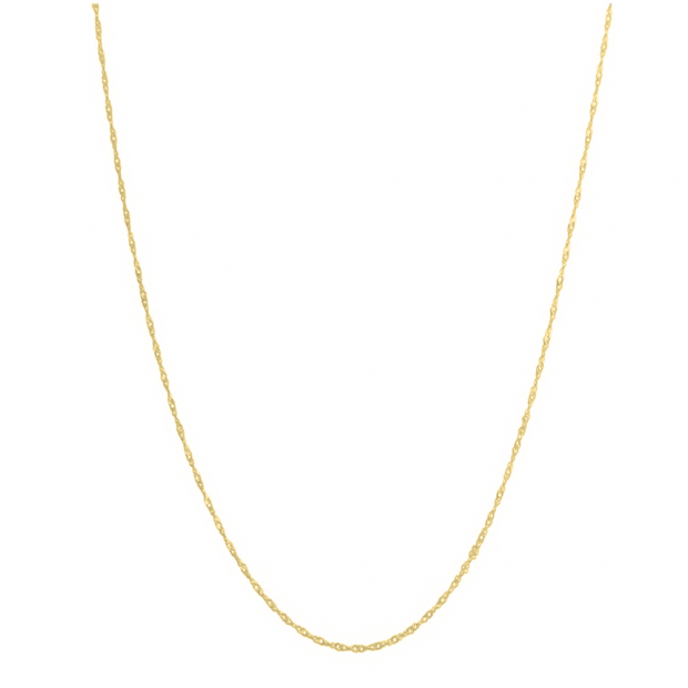 Buy 10 Karat Yellow Gold Loose Rope Chain Necklace (18 inch) Online at ...