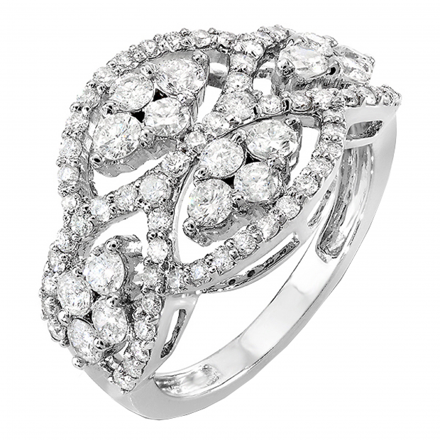 18K White Gold & Diamond Right Hand Ring - LR2622 - Simon G.