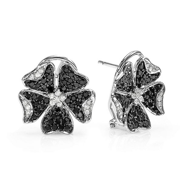 14K WHITE GOLD 1.25CTTW DIAMOND STUD EARRINGS