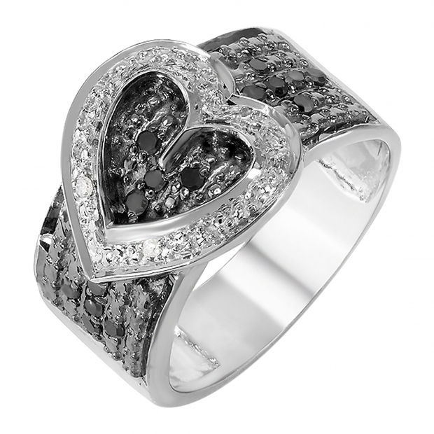 Buy Carat (ctw) Sterling Silver Buckle Heart Ladies Round