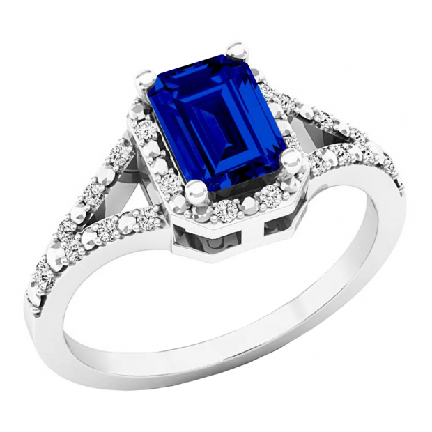 Ladies hot sale sapphire rings