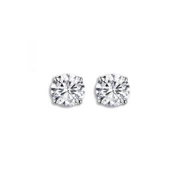 Igi Certified 0 50 Carat Ctw 14k White Gold Round Cut White