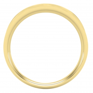 0.25 Carat (ctw) Round Lab Grown Diamond Mens Comfort Fit Wedding Band 1/4 CT, 14K Yellow Gold