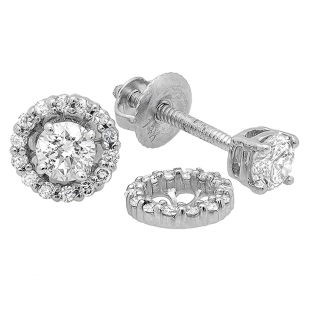 diamond earrings with removable halo