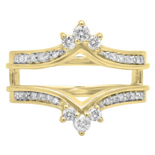 Buy 0.40 Carat (ctw) 14K Yellow Gold Round Cut White Diamond