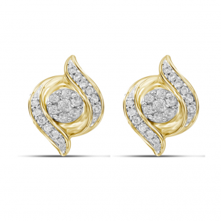 18K 一粒ダイヤモンド•デザインリング✴︎used ✴︎ Buy 0.25 Carat (ctw) 14k Yellow Gold Round White Diamond