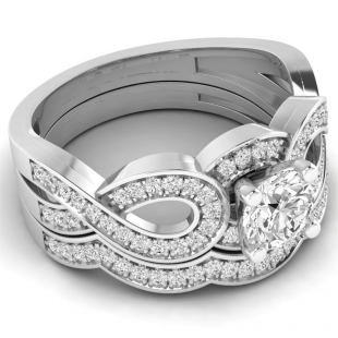CZ Wedding Ring Sets | Cubic Zirconia Bridal Set – dazzlingrock.com