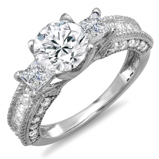 Dazzlingrock Collection 0.13 Carat 14K Gold Baguette Cut White Diamond Ladies Anniversary Wedding Band Stackable Ring K4367-P ctw Dazzlingrock Collection 0.13 Carat 14K Gold Baguette Cut White Diamond Ladies Anniversary Wedding Band Stackable Ring K4367-P ctw