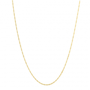 10 Karat Yellow Gold Loose Rope Chain Necklace (18 inch)